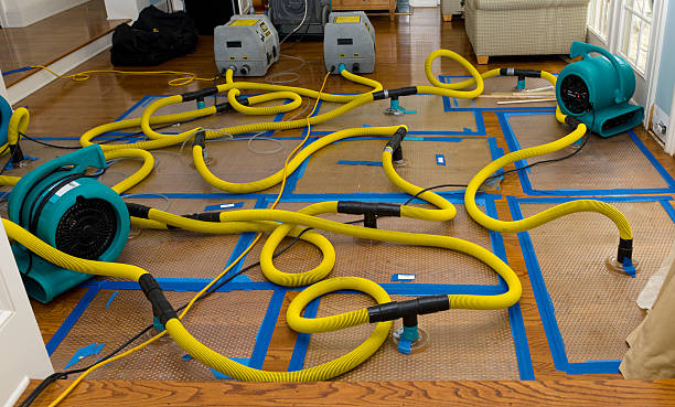 Professional Storm Water Damage Restoration technician working in Bellport, NY